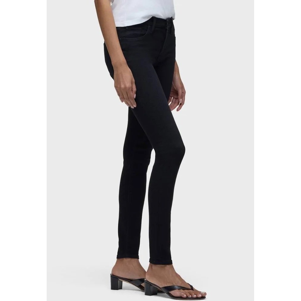 Hudson Jeans‎ Womens Mid Rise Skinny Black Denim Pants Size 31